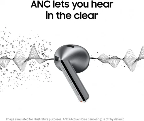 Miniatura 4 de SAMSUNG Galaxy Buds 3 AI True Auriculares Bluetooth inalámbricos verdaderos, ajuste de tipo abierto, cancelación activa de ruido, audio 360, control
