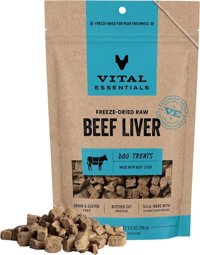 Miniatura 14 de Vital Essentials Golosinas liofilizadas para perros Pechuga de pollo, ingrediente único Calidad premium Golosinas de entrenamiento sin granos