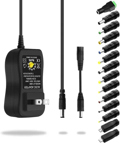 Miniatura 9 de Aclorol Fuente de alimentación universal 4V-24V 5A 120W Adaptador de corriente AC/DC ajustable 100-240V AC a DC 24V 19V 12V 5V 9V 6V 5A 4A