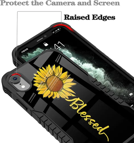 Miniatura 4 de Funda compatible con iPhone XR para hombres y niños, resistente a los golpes, funda de policarbonato duro de silicona suave, resistente a los Bonito