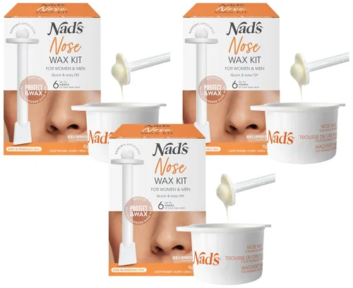 Miniatura 8 de Kit de cera nasal Nad's para hombres y mujeres - Kit de depilación para la depilación rápida y fácil del vello nasal, 1 unidad