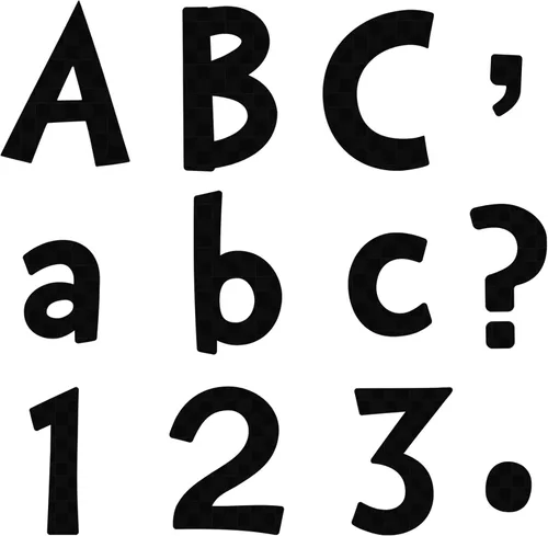 Miniatura 7 de Tenare Juego de 134 letras de 5 pulgadas, letras del alfabeto de graduación, números del alfabeto, recortes de letras para regalos de estudiantes