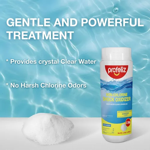 Miniatura 2 de PROFELIZ Paquete de 2 oxidantes de choque sin cloro para jacuzzis, tratamiento de choque sin cloro para spa, piscina, clarificador de agua oxidante