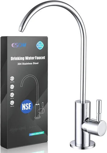 Miniatura 10 de ESOW Grifo de filtro de agua de cocina, grifo de agua potable 100% sin plomo, se adapta a la mayoría de unidades de ósmosis inversa o sistema