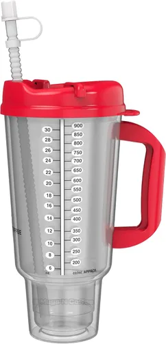 Miniatura 5 de Mugs N Coffee Taza de viaje de 32 onzas – Taza de hospital azul oscuro para bebidas frías – Aislamiento de doble pared, sin BPA, resistente a fugas