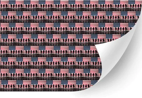Miniatura 17 de HTV4U American Theme - Vinilo de transferencia de calor con estampado (4 de julio, 18.5 x 12 pulgadas), vinilo para planchar, película de papel