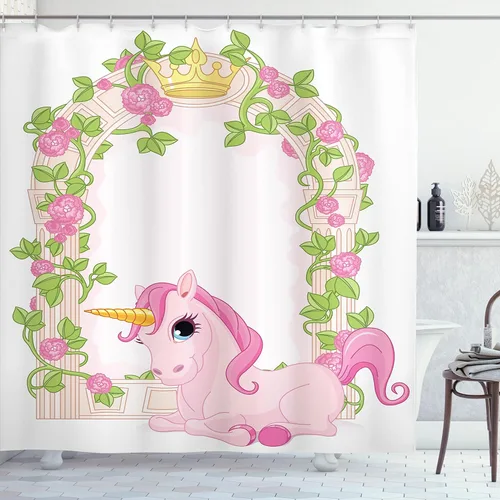 Miniatura 47 de set de cortina para baño decorativa de tela de poliéster con ganchos