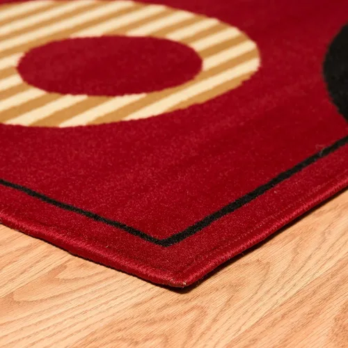 Miniatura 6 de United Weavers Dallas Hip Hop Runner - Alfombra roja de 2 x 8 pies, alfombra moderna para interiores con respaldo de yute, diseño geométrico