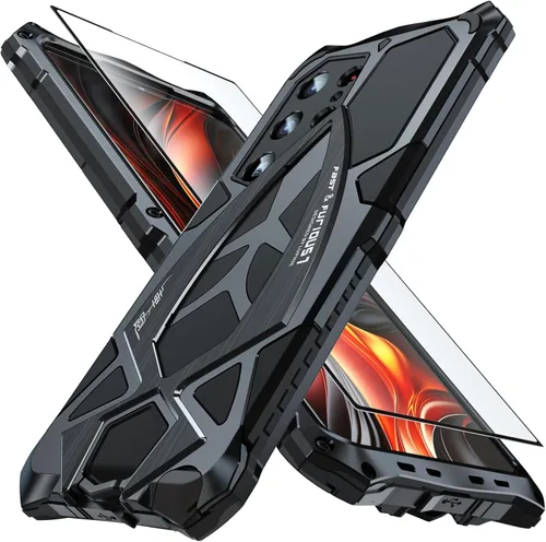 Miniatura 14 de Armor Funda para Teléfono para Samsung Galaxy S22 Ultra Protección contra Caídas de Grado Militar Cubierta S22Ultra 5G Parachoques de Metal Híbrido