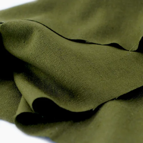 Miniatura 3 de Rose Flavor Tela de lino precortada para acolchar, paño de manualidades, bricolaje para coser manualidades de 60 pulgadas por 1 yarda (verde militar)
