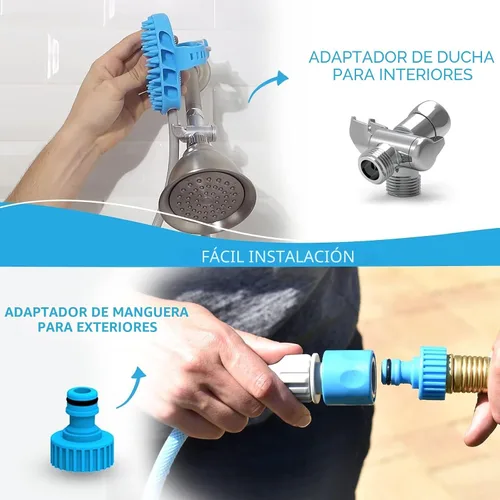 Miniatura 3 de Aquapaw Cepillo de baño para perros Pro y accesorio de ducha para perros, goma de silicona grande, rociador y depurador en uno con accesorio