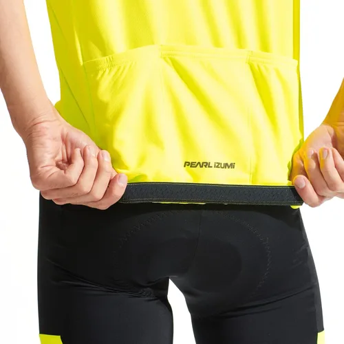 Miniatura 5 de PEARL IZUMI Camiseta de ciclismo de manga corta para hombre cremallera completa con tela reflectante