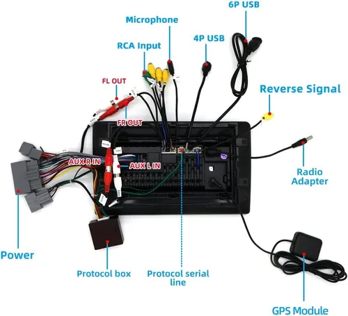 Miniatura 5 de QLED Radio de 10 pulgadas para Ford F150 2004 2005 2006 2007 2008, F250 2005-2012, CarPlay Android Auto Ready, pantalla táctil estéreo, cámara