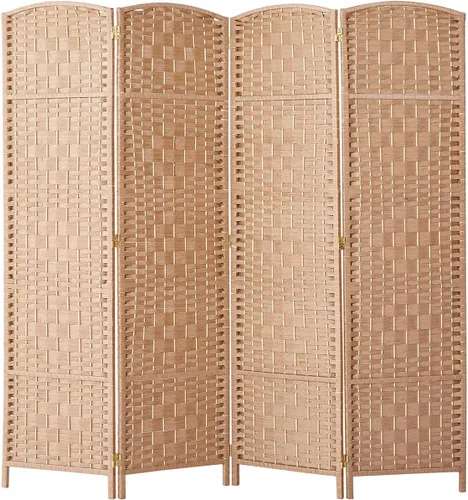 Miniatura 15 de Rose Home Fashion - Divisor de habitación, divisores de habitación de 6 pies de alto y pantallas de privacidad plegables, pantalla de privacidad