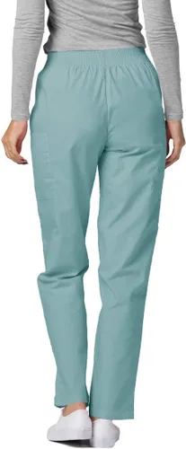 Miniatura 5 de Universal - Conjunto de pantalón y blusa para mujer, cuello en V, elásticos, de meter