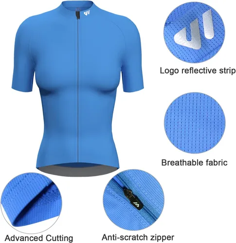 Miniatura 3 de Camiseta de ciclismo para mujer, manga larga, camisetas de ciclismo para mujer, camisetas de ciclismo transpirables con 4 bolsillos