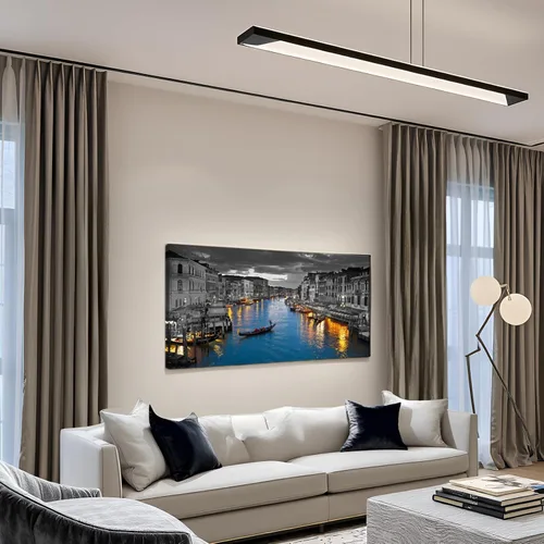Miniatura 5 de LevvArts Lienzo de Italia para pared, hermoso paisaje del Gran Canal, impresiones fotográficas de horizonte de Venecia, póster para el hogar