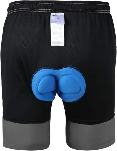 Miniatura 3 de VAYAGER - Pantalones cortos de ciclismo con acolchado 3D para bicicleta de montaña, ajuste holgado, ligeros