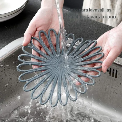 Miniatura 5 de Juego de 3 salvamanteles de silicona, antideslizantes y resistentes al calor, almohadillas calientes de cocina modernas para mesa y encimera