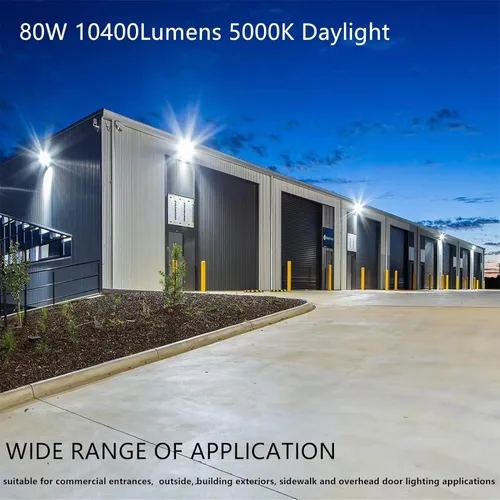 Miniatura 2 de Luminaria LED de Pared con Fotocélula de Anochecer a Amanecer, 80W 10500LM 5000K Luz de Día, Entrada AC100-277V, Equivalente a 500W HPS/HID