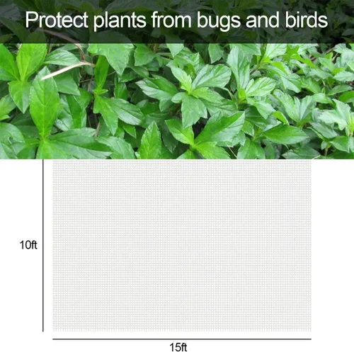 Miniatura 2 de Alpurple Malla de barrera de insectos para pájaros, 10 x 15 pies, cubierta para plantas de jardín para proteger las plantas, frutas, flores