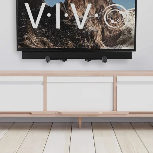Miniatura 9 de VIVO Soporte de barra de sonido de acero con base antideslizante, TV montado sobre o debajo de la pared, se adapta a la mayoría de patrones VESA