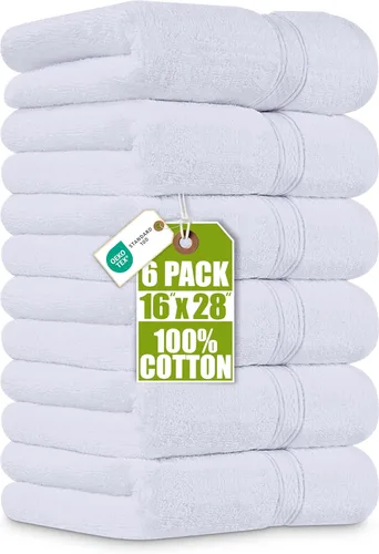 Miniatura 34 de Utopia Towels- Paquete de 6 toallas de mano prémium, 100% algodón hilado en anillo, ultrasuaves y altamente absorbentes, 18 oz/m2 (600 g/m2), 16 x