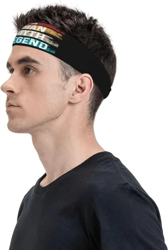 Miniatura 2 de Papa The Man The Myth The Legend Headband for Men Women Sports Sweatband for Fitness Exercise Moisture Wicking Running Yoga Hairbands