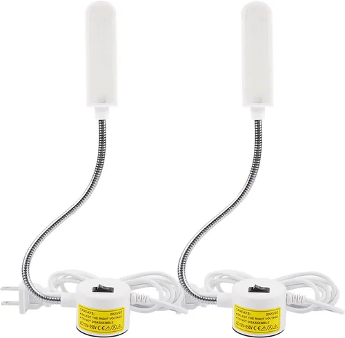 Miniatura 8 de Luz para máquina de coser, lámpara de trabajo LED, cuello de cisne flexible portátil con base magnética para banco de trabajo, torno, taladro