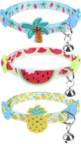 Miniatura 27 de PUPTECK Collar de gato con campanas, collar de gatito ajustable para niñas y niños pequeños, cachorro, conejito, bonito accesorio de disfraz