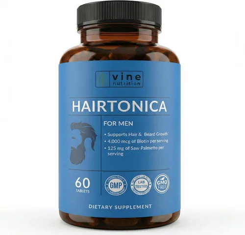 DHT Blocker para hombres – Suplemento para el crecimiento del cabello con biotina, MSM, Saw Palmetto y zinc – Apoya el cabello más grueso, más lleno