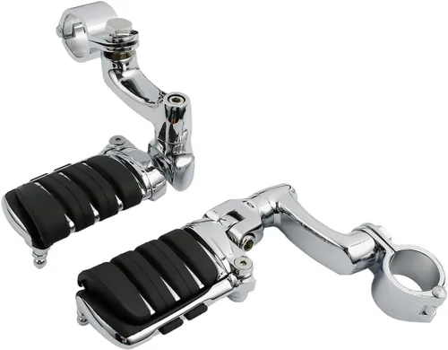 Miniatura 35 de TCT-MOTORPARTS Soportes de clavijas de pie de barra de carretera negro para Harley Touring 22/25/32/1.378 in