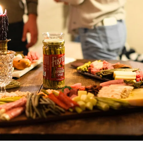 Miniatura 4 de Foster's Spears in a Frasco de espárragos en escabeche, paquete variado picante, jalapeño y pimiento rojo, 16 onzas, paquete de 2, receta