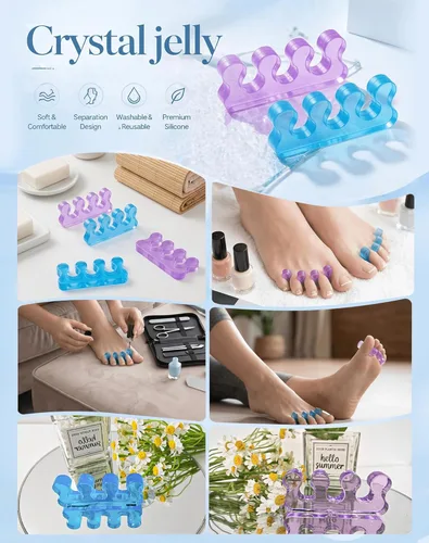 Miniatura 4 de SUNFATT Separadores de Dedos para Pedicura, Separadores de Dedos para Mujeres, Separadores de Dedos del Pie para Pedicura para Separar Uñas