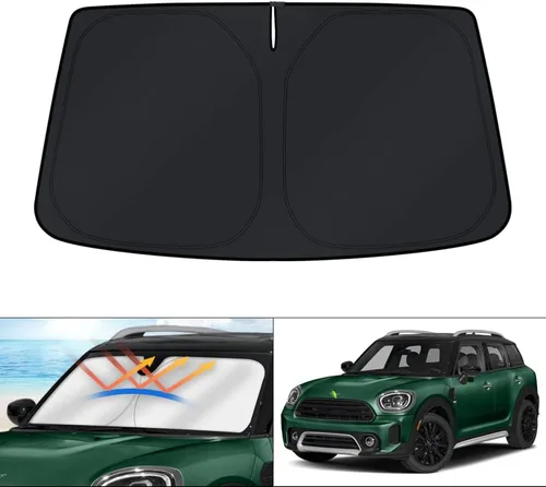 Miniatura 38 de KUST - Parasol plegable para parabrisas para Ford Ranger, accesorios 2019-2025 2026, parasol personalizado para ventana, protector solar plegable
