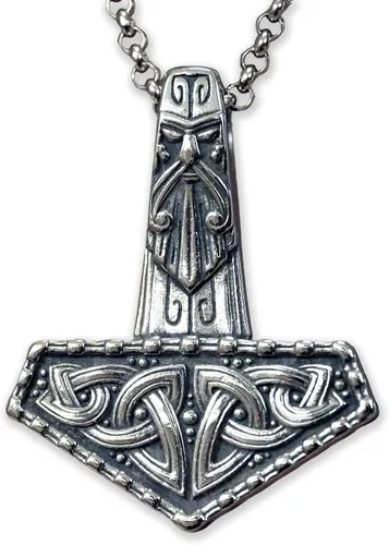 Miniatura 26 de Baldur Jewelry - Collar con Colgante de Martillo de Thor Mjölnir - Joyería Vikinga Nórdica de Thor - Collar de Thor - Regalos de Thor para Hombres