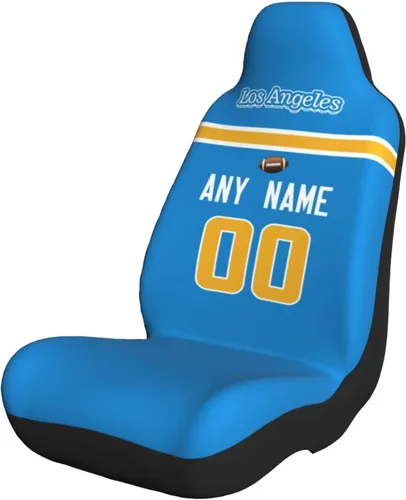 Miniatura 29 de Fundas de asiento de coche de fútbol personalizadas, accesorios personalizados para automóvil, regalos de Arizona con nombre y número, funda