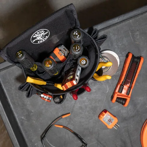 Miniatura 6 de Klein Tools Bolsa de herramientas 5719, PowerLine Series Utility Pouch se adapta a cinturones de herramientas de hasta 2.5 pulgadas, costuras