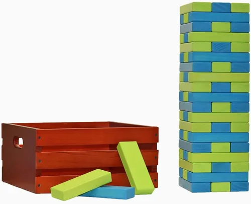 Miniatura 25 de Tailgating Pros Maderas gigantes de primera calidad con caja manchada: ¡elige los colores de tu equipo! Juego gigante para patio al aire libre