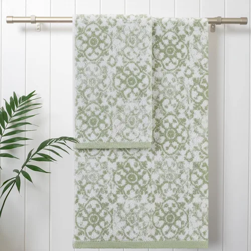 Miniatura 10 de Jessica Simpson Juego de 4 toallas de baño Aziza Decoración de baño premium Incluye 2 toallas de mano y 2 toallas de ducha 100% algodón