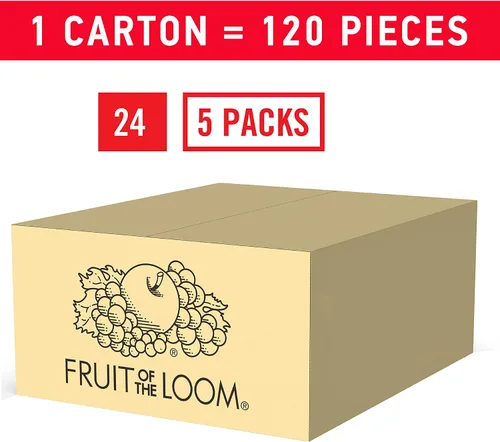 Miniatura 2 de Fruit of the Loom Boys 5pk White Crew