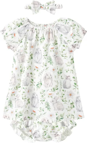 Miniatura 81 de pureborn Vestido de bebé niña 0-24 meses