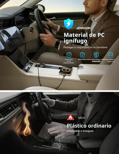 Miniatura 8 de JOYROOM Cargador de coche de 175 W USB C de carga rápida [GaN] Cargador de encendedor de cigarrillos de coche de 3 puertos con cable USBC, cargador