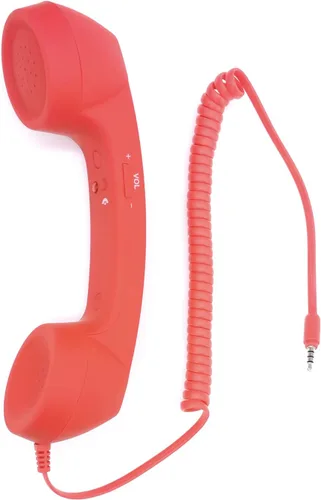 Miniatura 8 de Auricular retro de 3.5mm para teléfono celular Micrófono receptor para iPhone iPad teléfonos móviles smartphone (negro)