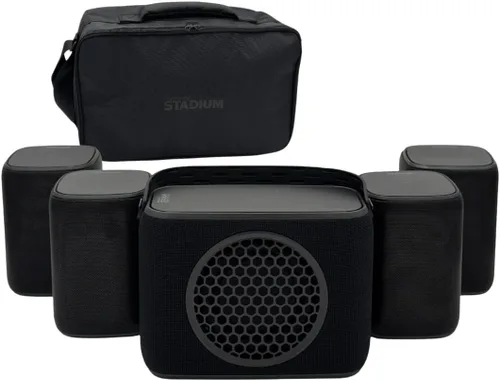 Miniatura 8 de Rocksteady Stadium 2: Paquete de dos altavoces y un subwoofer 2.1 - Inmersivo, conectable y hasta 45 m de alcance. Hasta 30 horas de vida útil