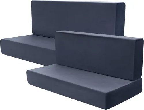 Miniatura 9 de Buryeah Juego de 4 fundas de cojines para comedor de caravana tipo booth, protector de muebles para sofá, asiento, cámper, auto, sofá, 2 respaldos