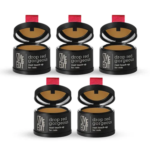 Miniatura 29 de Style Edit Polvo de retoque de raíz para cabello marrón claro Color de cabello para cubrir canas y raíces Polvo de línea capilar con infusión