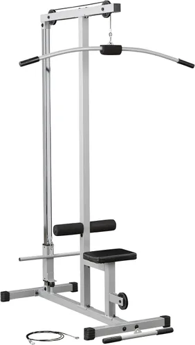 Powerline by Body-Solid LAT - Máquina desplegable para gimnasio en casa con poleas altas y bajas, construcción de acero de calibre pesado, incluye