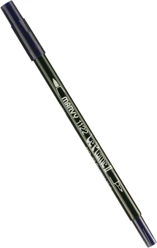 Miniatura 73 de Uchida 1122-C-3 Marvy Extra Fine Tip Le Plume II Rotulador de doble punta, azul