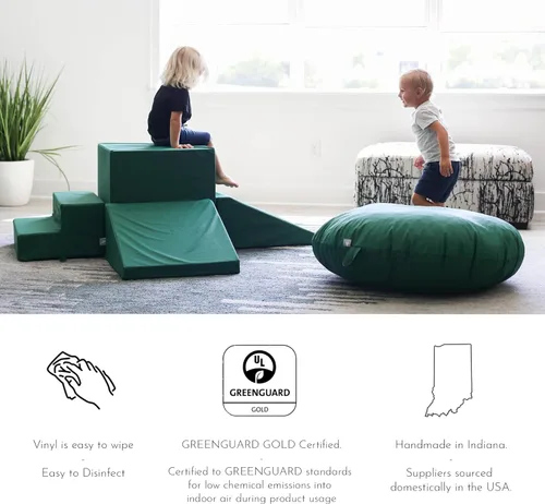 Miniatura 6 de Foamnasium Pillar Builder, juego de espuma para interiores, 5 piezas suaves para niños pequeños y niños para gatear, escalar, construir fuertes